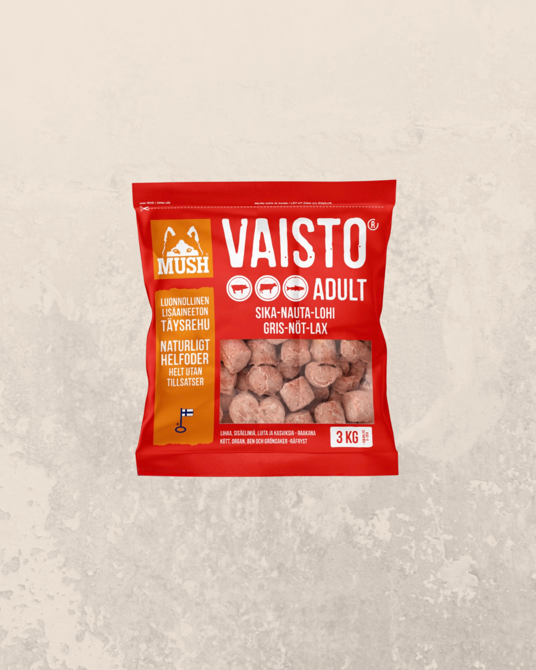 MUSH Vaisto Rød 3 kg