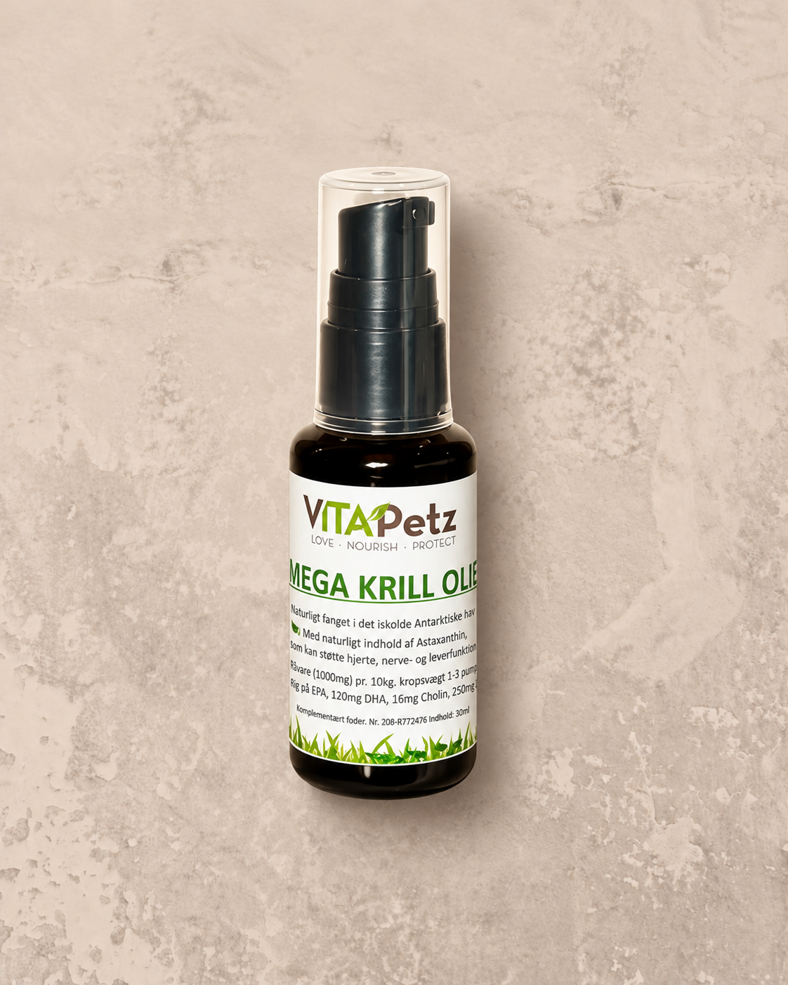 VitaPetz OMEGA PURE KRILL OLIE - ULTIMATIV OLIE TIL HUND & KAT