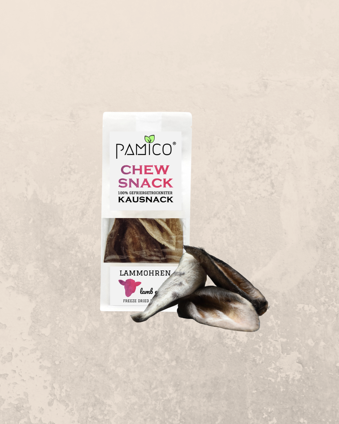 PAMICO Frysetørret Lammeører m/ pels