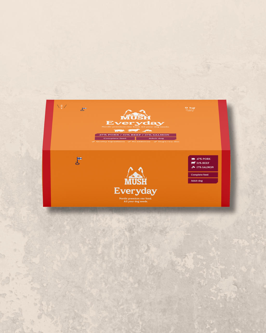MUSH Everyday Red (Gris, Laks & Okse)